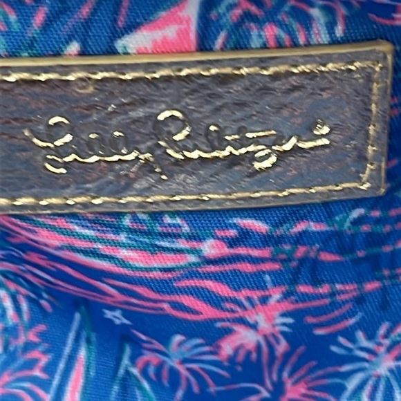 Lilly Pulitzer Wicker Case with "Boca Blue Its A Sailabration" Lining - NWT - Picture 9 of 12